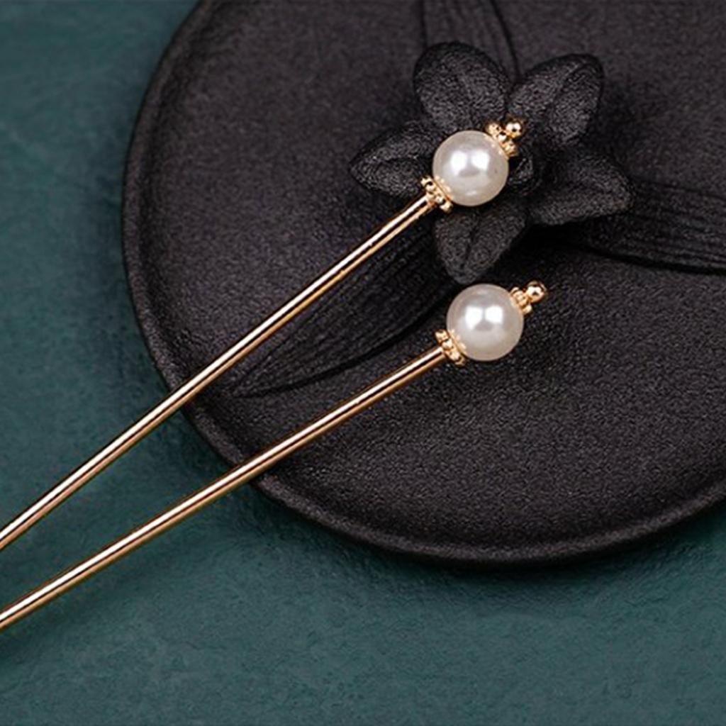 Chinese Style Vintage Hairpin Elegant Flower Vine Jade Stone Hair Stick Hanfu Cheongsam Evening Dress Hair Decor Accessories