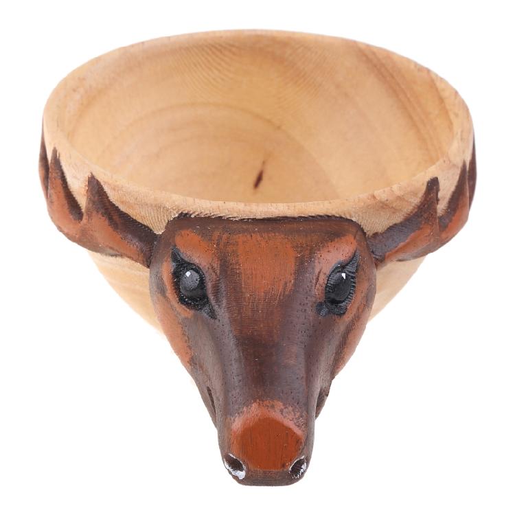 Animals for Head for Image Cup Wooden Mug Animal Shape Portable Camping Drinking