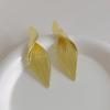 Exaggerated Vintage Irregular Leaf Alloy Earrings For Women