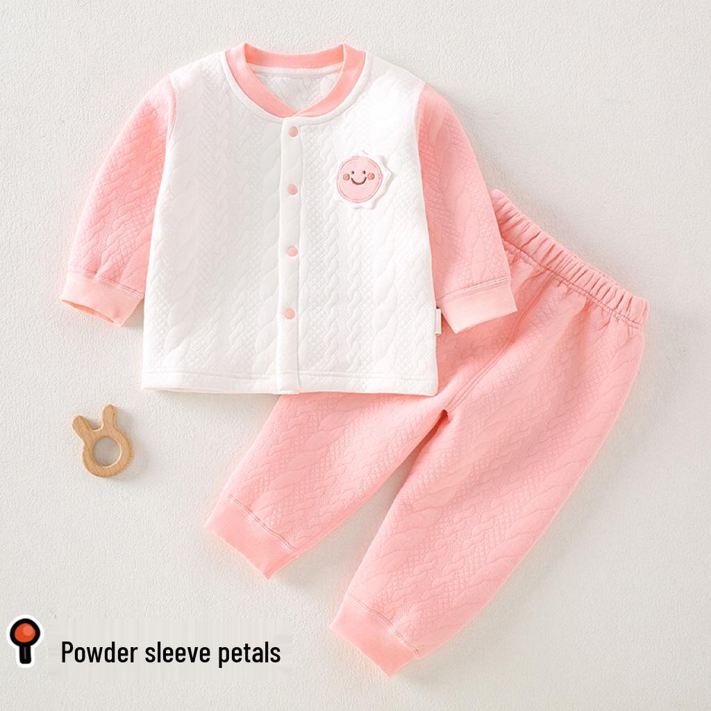 Infant Winter Cotton Underwear Set: Thick, Warm, Two-Piece for Boys & Girls