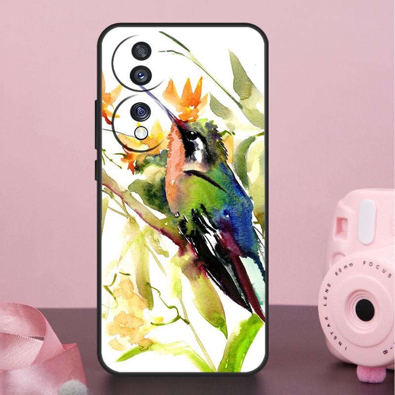 

Чехол Колибри и Цветы для Honor Magic 8 Pro 5 6 7 Pro Win X9a X9b X9c X9d X8b X8c 50 70 90 200 400 Lite Honor Magic8 Lite