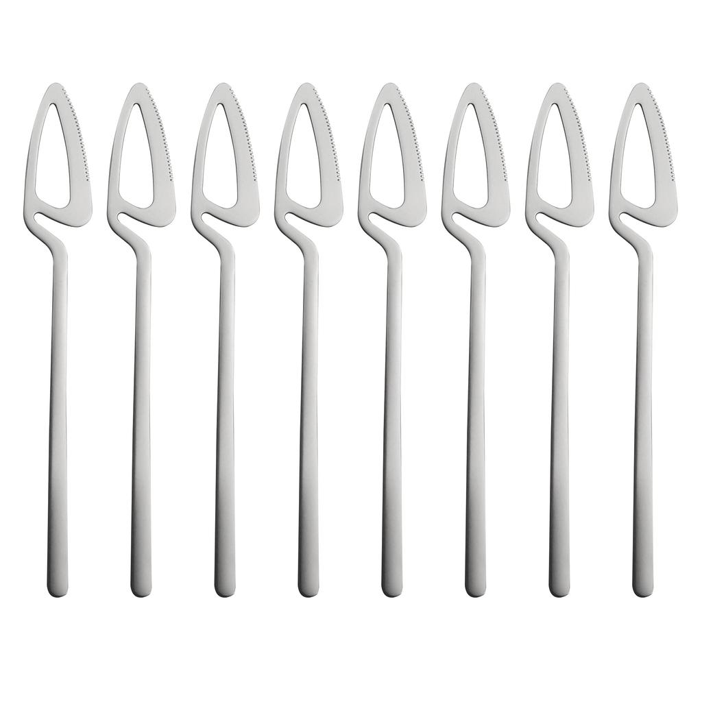 8pcs Colorful Cutlery Set 18/10 Stainless Steel Dinnerware Silverware Flatware Set Dinner Knifes Tableware Western