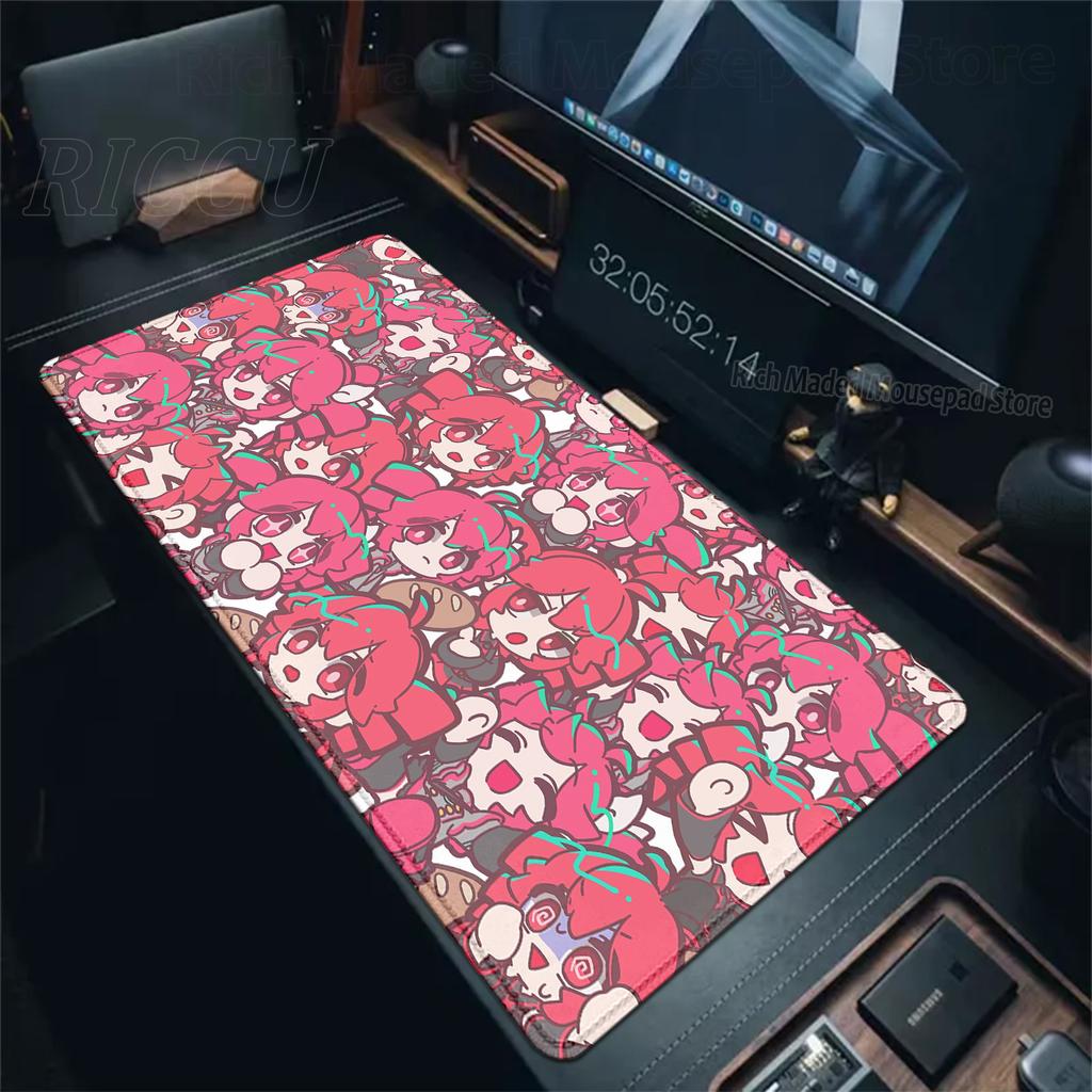 Cute Anime Girl K-Kasane Teto Mousepad Large Gaming Mouse Pad LockEdge Computer Keyboard Desk Mat PC Cabinet Tablepad XXL Mats