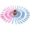 120Pcs Blue and Pink Gender Reveal Clothespins Baby Shower Clothes Pins Plastic Small Clips with Jute Twine for Party Favors