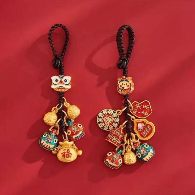 Alloy Fortune Keychain Stylish Accessories for Bags Ideal for Party Favors and Versatility