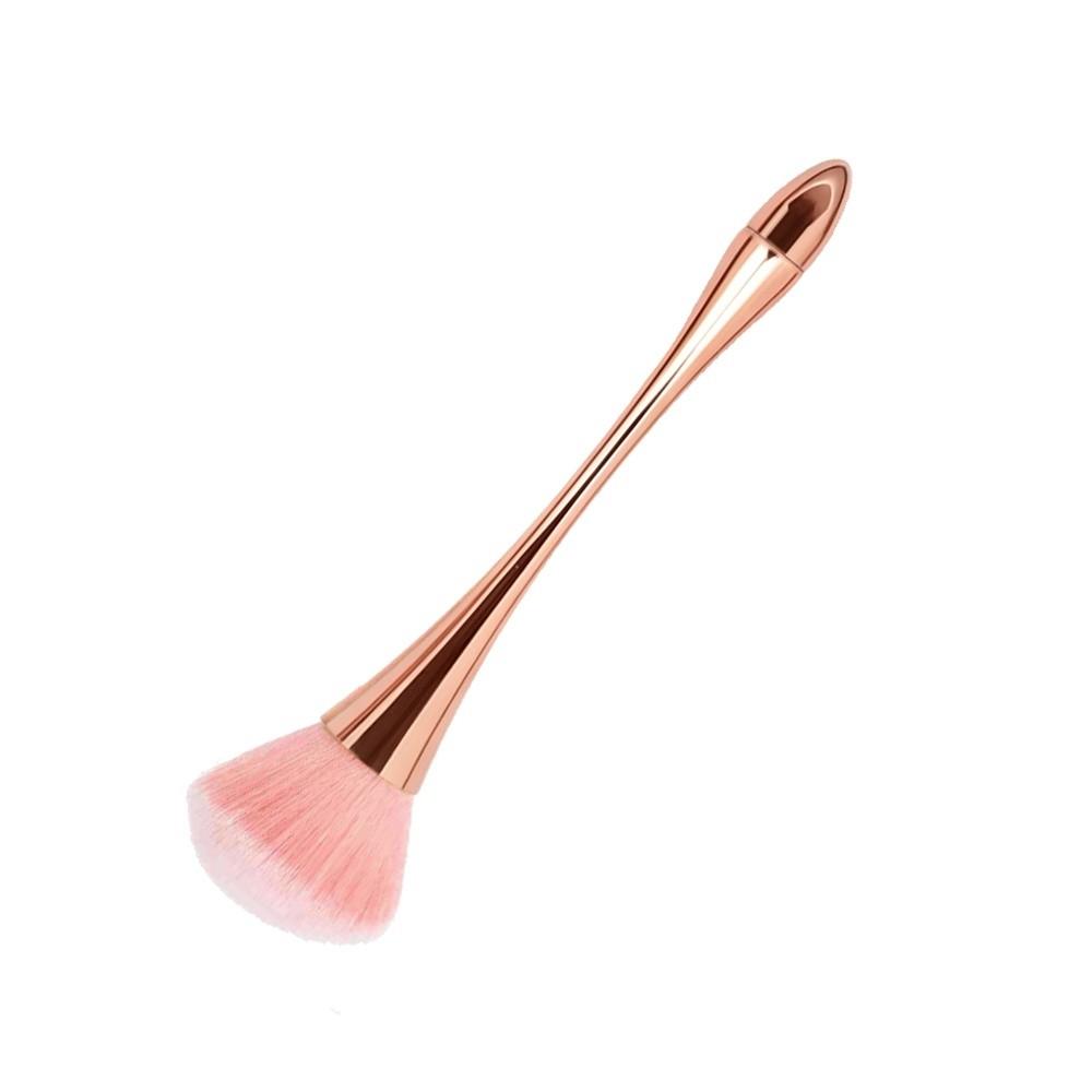 Ergonomic Comfort Handle Nail Dust Brush Acrylic Powder Leftover Quick Removal