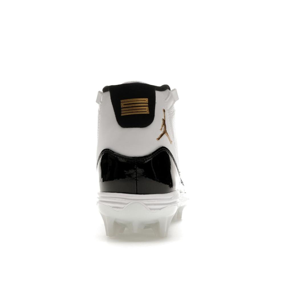 Air Jordan 11 Mid TD Cleat Gratitude Men Sneakers White Black Metallic-Gold FV5374-107