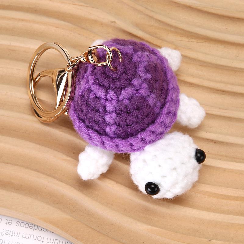 

В язаний гачком брелок-черепаха: Мультяшний кулон для сумки та лялька-підвіска для автомобіля