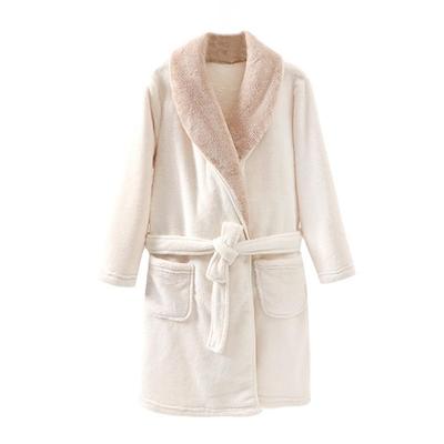MARBEINE Kids' Bathrobe, Towel Fabric Pajamas for Boys and Girls, Solid Color, Junior Bath Towel, Open-Front, Fluffy, Loungewear for Kids