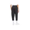 Nike Sw Collection Essentials Logo Print Solid Color Three-Quarter Knit Sports Pants Women Bottoms Black DJ6942-010