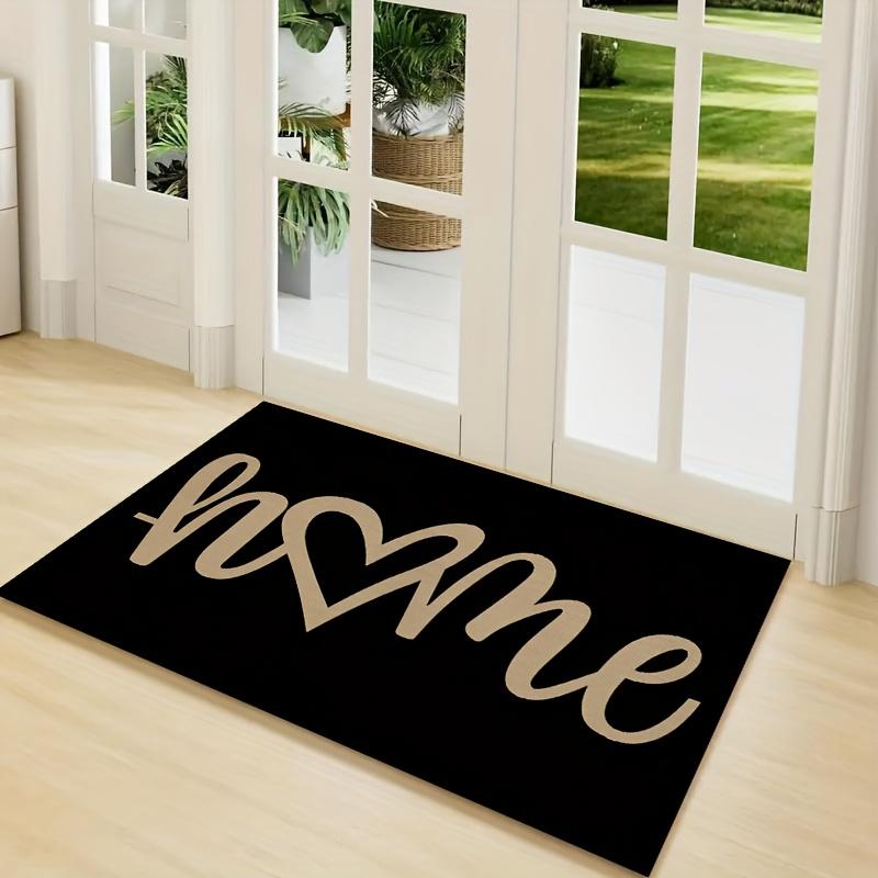 [Waschbare Herz-Fußmatte] Waschbare herzförmige Fußmatte | Eingangsbereiche, Badezimmer, Wohnzimmer, Waschküchen, Haus- & Frühlingsdekoration