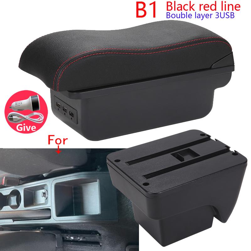 For Seat Ibiza Armrest Box For Seat Ibiza 6j MK4 IV 6L Car Armrest 2018-2025 Storage Box Retrofit Parts Interior Car Accessories