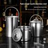 Stainless Steel Double-Layer Insulated Ice Bucket