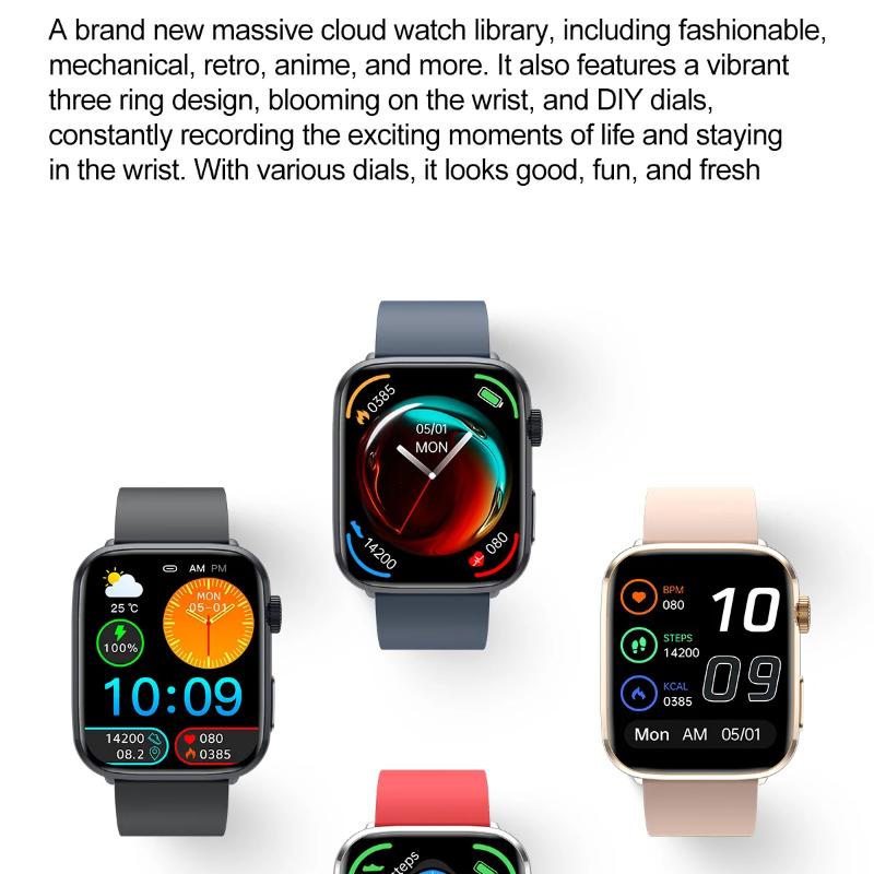 2025 New NFC Smat Watch Women 1.85-inch Blood Pressure Heart Rate Bluetooth Call Female Health Smarwatches Ladies for IOS Android