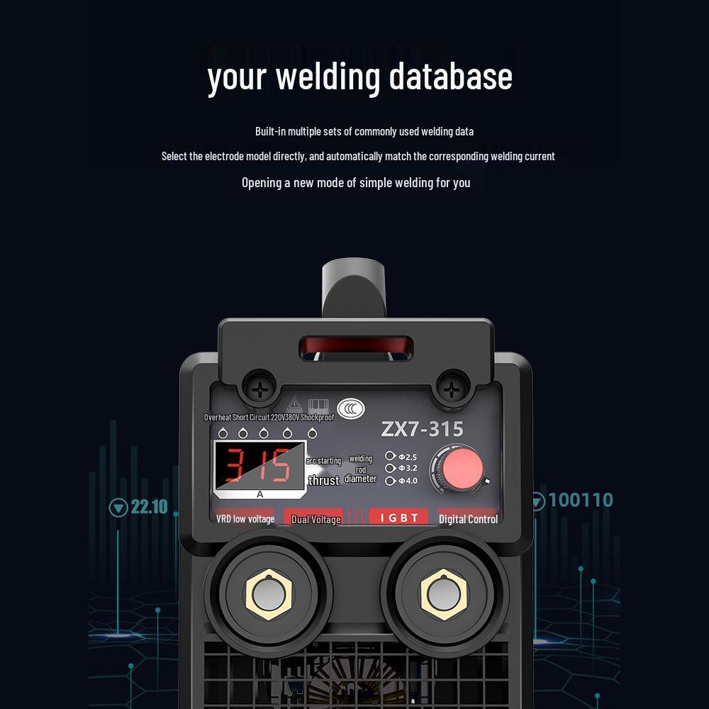Delixi 315/400 Industrial Welder, Dual Voltage 220V/380V, Small All-Copper Automatic for Household & Industrial Use