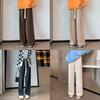 Cotton Corduroy Wideleg Pants For Women Autumn Winter With High Waist And Loose Fit