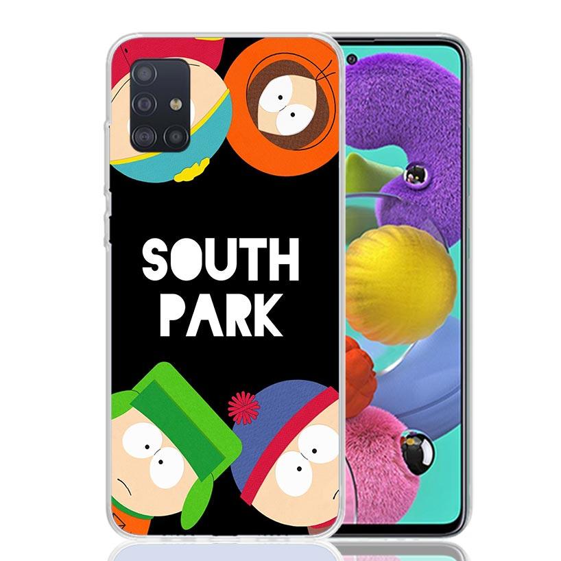 Cartoon S-South P-Parkes Phone Case for Samsung Galaxy A52 A51 A50S A12 A22 A32 A72 A10S A30S A31 A71 Note 20 Ultra 10 Plus S10