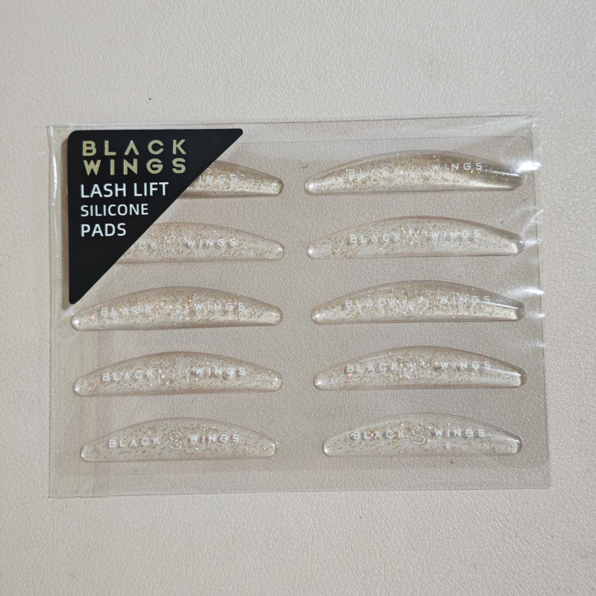 Blackwings 5 Pairs of golden sequins Eyelash Perm Silicone Pads Eyelash Perming Pad Silicone sticky