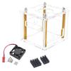 Orange Pi Zero 3 Acrylic Case with Fan & Heatsink - Protective Enclosure