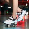Men's/Women's /Kids Roller Roller Shoes 4-wheel Deformation Shoes Roller Skates Adult Rechargeable LuminousSkating Shoes