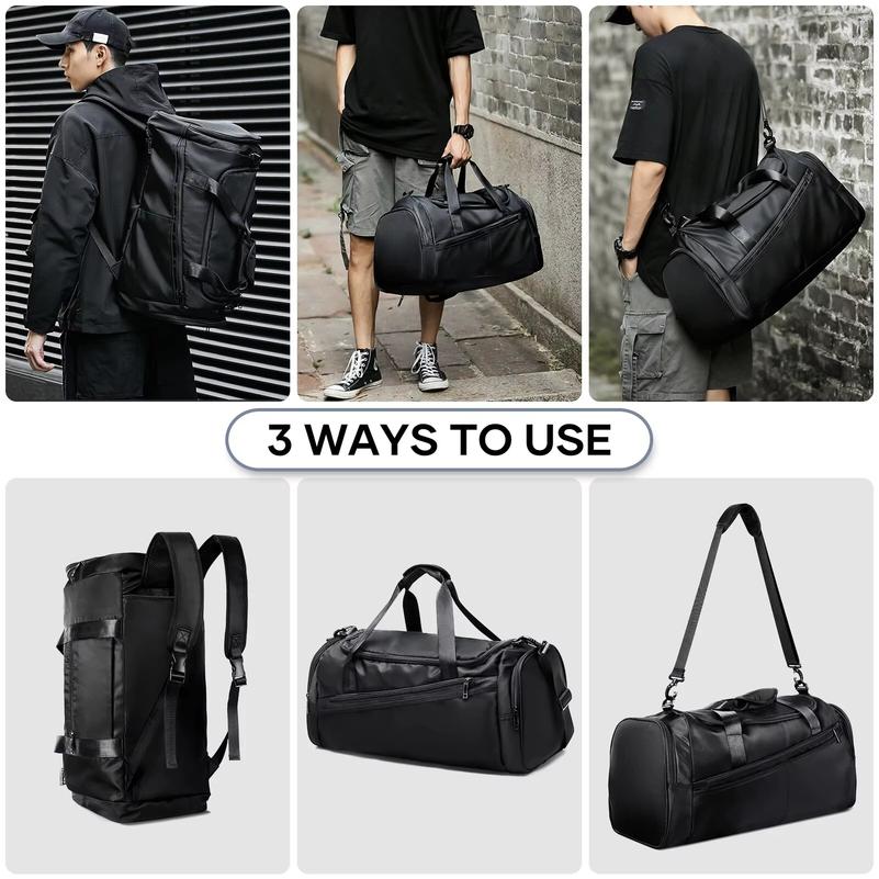 Sports Gym Bag Travel Duffel Bag with Shoes Compartment for Men Women 40L Lightweight Foldable Duffel Bag Workout Bag