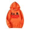 Stranger Things Aufdruck Fleece-gefütterter Pullover Hoodie Sweatshirt
