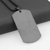 High Polished Dog Tag Necklace Men High Quality Stainless Steel Material Pendant Necklace Simple Casual Jewelry