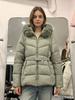 Winter thickened slim-fitting cotton-padded clothes, new fashion fur collar down cotton-padded jacket, women's cotton-padded clothes to keep warm