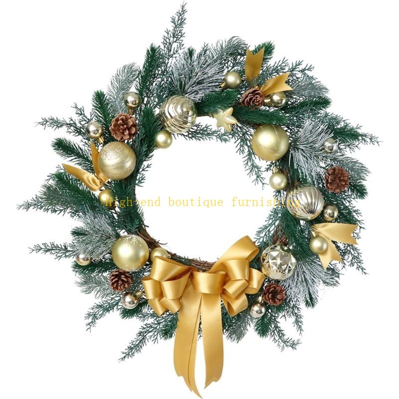  Front Door Wreath Winter Holiday Wreath for Front Door Porch Backyard Christmas Festival Decorations