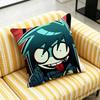 For Creepypasta Killer Jeff Throw Pillow Case 30cm 50cm 45cm DIY Square Pillowcase Square Office Cushion Cover