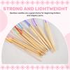 AEE4-Knitting Needles Set-18 Pairs 18 Sizes Bamboo Circular Knitting Needles + 36 Single Pointed Bamboo Knitting Needles + Weavi