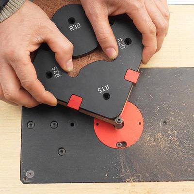 Radius Jig Router Templates Chamfering Cutting Auxiliary Tool For Wood Working Router Table Corner Radius Jig For Picture Frame