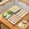 Household Food Egg Crisper Box Refrigerator Dumpling Box Wonton Fresh-Keeping Organizers Quick Freezing Refrigerator Storage