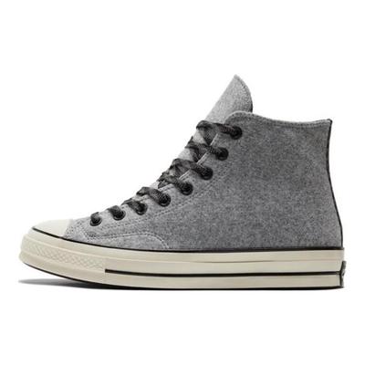 1970s Chuck Taylor All Star Vintage Trend Leisurewear Durable Breathable Lightweight High-Top Canvas Shoes Unisex Gray
