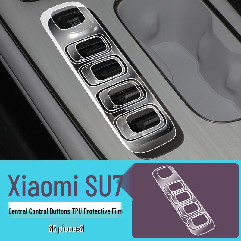 TPU Protective Film for Xiaomi SU7 Central Control & Steering Wheel