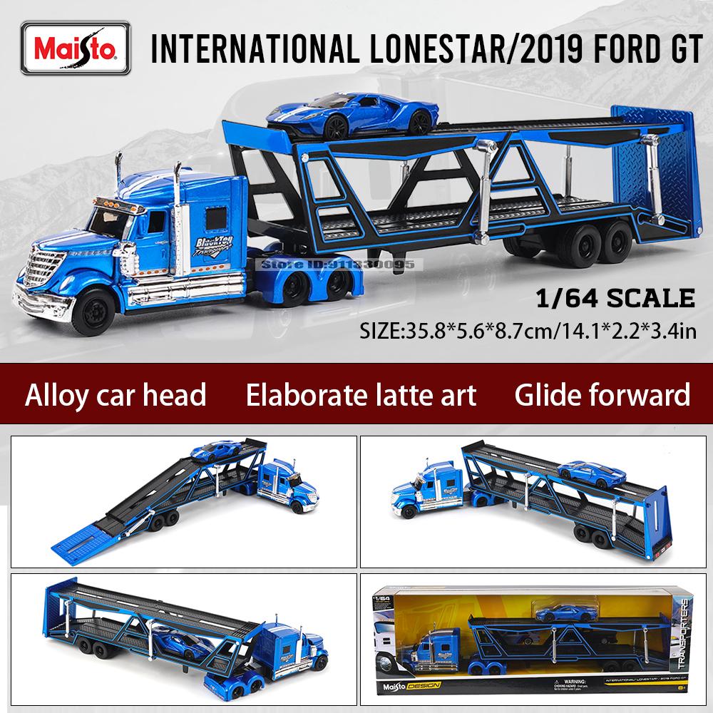 Maisto 1:64 NOVO MACK Anthem/International Transporte Fundição Fabricação Trailer Modelo Modelo de Simulação Coleção de Carros de Liga
