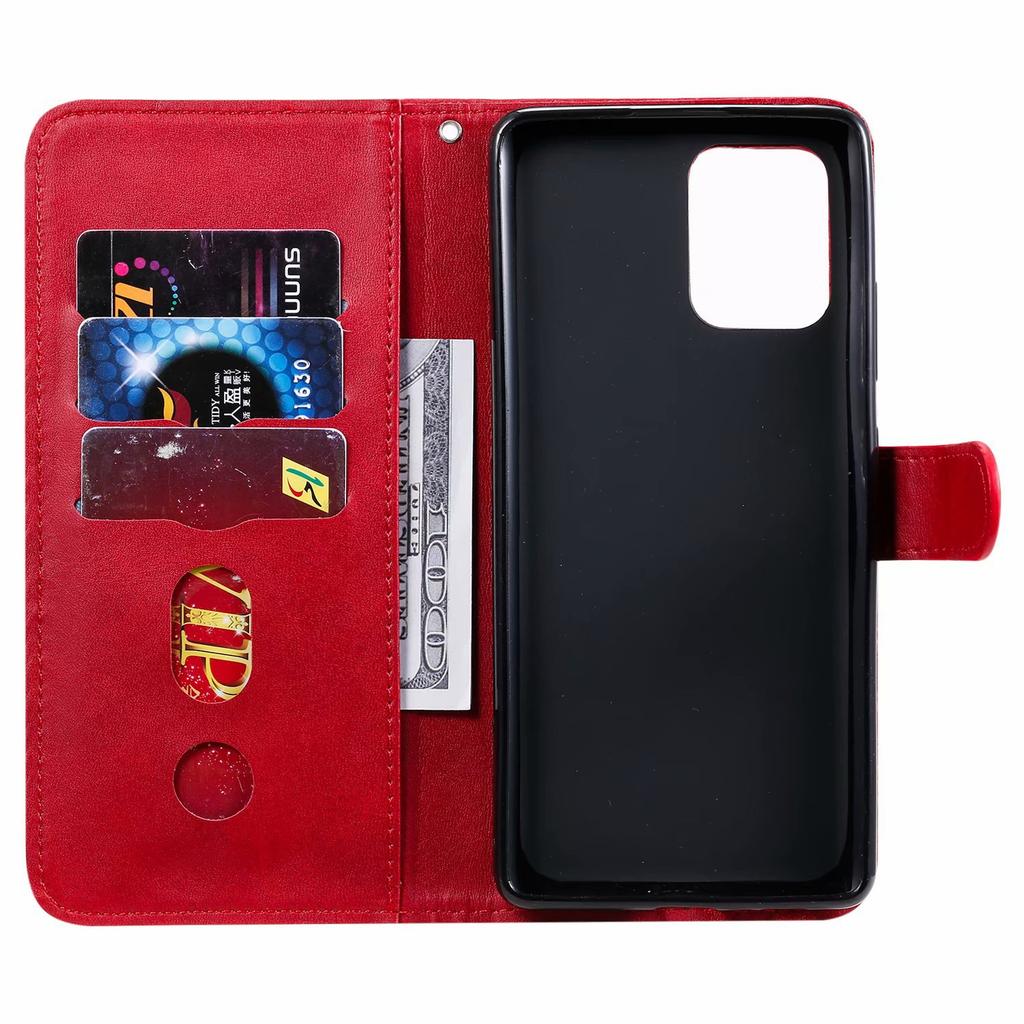 Suitable for Huawei P40 mobile phone leather case, calf pattern zipper wallet insert card bracket anti-drop protective case A91