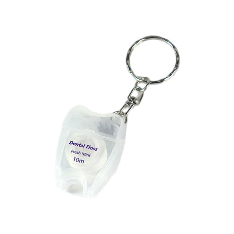 1Pcs Box Mint Dental Floss Roll Keychain Cleaning Oral Tools Dental Floss Stick Adult Home Set Cleaning Interdental Brush
