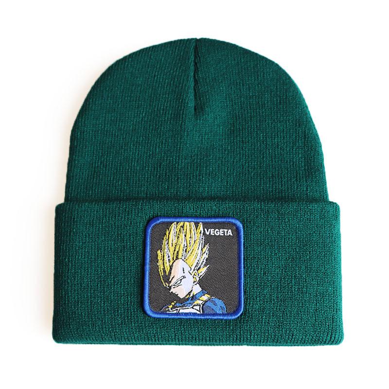 New anime cartoon character Dragon Ball Vegeta Vegeta Knitted hat, woolen hat, hip-hop ski pullover beanie