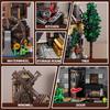 Non-Toxic 1436Pcs Brown Farm Hut Model Building Blocks Toy Farm House Puzzle Bricks Sets Educational Toys Desktop Ornament Gifts