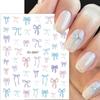 3D Ribbon Cute Silk Bowknot Nail Art Stickers Siders Self-Adhesive Kawaii Nail Decals Decoration DIY Manicure Accessories