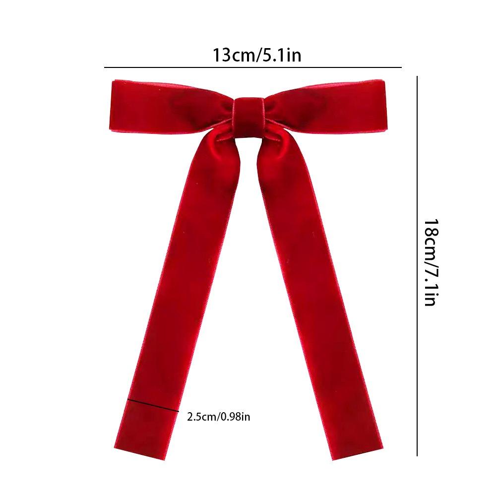 20 Stück Schlanke Samt-Weihnachtsschleifen Vintage DIY Weihnachtsbaumschmuck Band Schleife mit Kabelbinder Geschenkverpackungsschleifen Hochzeit