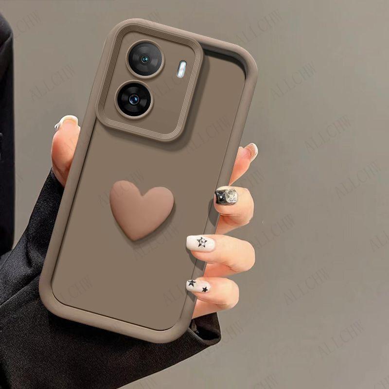 Für Xiaomi Poco X7 Pro Hülle Xiaomi Poco X7 Pro 5G Handyhülle Matte Rückseite 3D Niedlich Liebe Herz Silikon Handyhülle