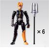 Shodo Kamen Rider Ex-Aid Stage 4 [Bugster Virus] Set of 6 *No Ramune