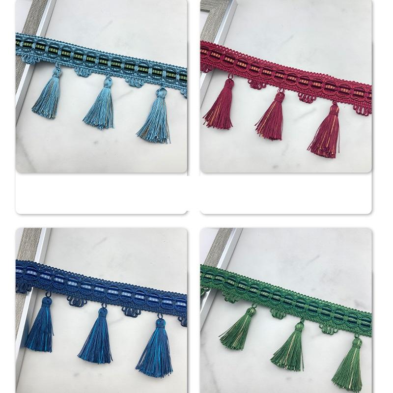 3/6M Europejski styl frędzle koronkowe wykończenia krawędzi DIY tkanina do szycia koronka wykończenie frędzle ubrania zasłony stół tapicerka wystrój akcesoria