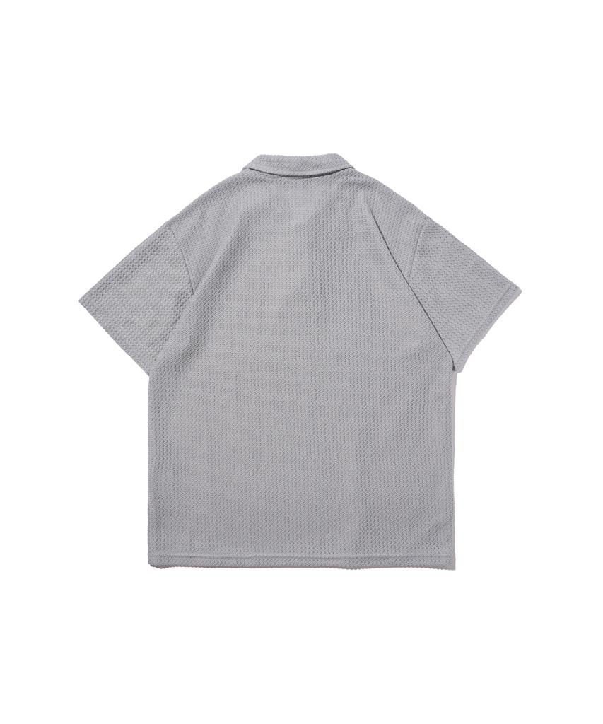 OTHERFITS Maglia Estiva a Rete con Scollo Aperto (grigio)