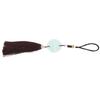 Round Keychain Porcelain Beads DIY Attractive Decorative Practical Cute Style Hanging Tassel