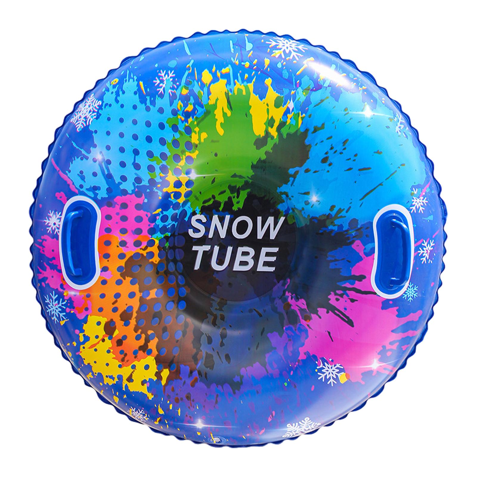 Сани с твердым дном Утолщенная прочная надувная санка-ватрушка Морозостойкая для детей и взрослых для семейных мероприятий На открытом воздухе Развлечения синий