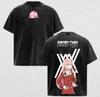T-shirt Anime DARLING in the FRANXX Hommes Femmes Vêtements Zero Two Vintage Lavé T-shirt Été Manches Courtes Polyester T-shirts Hauts