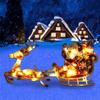 Glowing  With Wapiti Holiday Decoration Outdoor Decoration